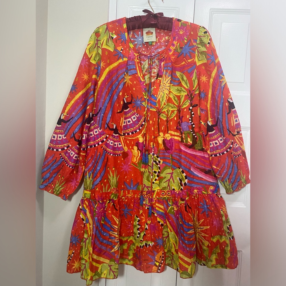FARM Rio Magic Forest Mini Dress